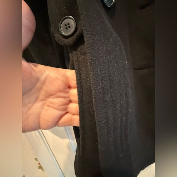 JOUJOU Double Breasted Long Sleeve Winter Pea Coat Jacket Size XL - Picture 8 of 11